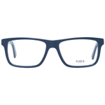 Tod's Chic Blue Rectangular Men's Eyewear featuring Italian craftsmanship and stylish plastic frames for a sophisticated look.