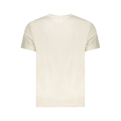Tommy Hilfiger Beige Cotton Men's T-Shirt