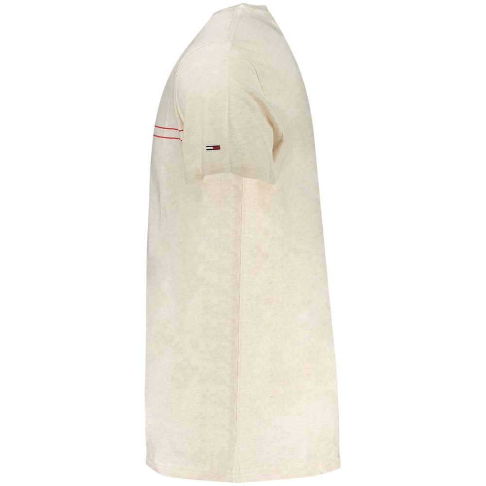 Tommy Hilfiger Beige Cotton Men's T-Shirt