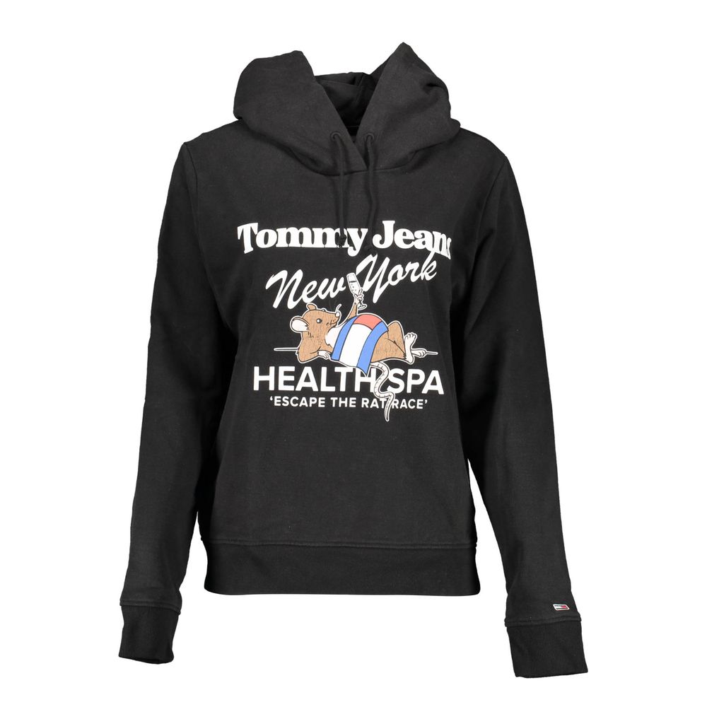 Tommy Hilfiger Black Cotton Women's Hoodie