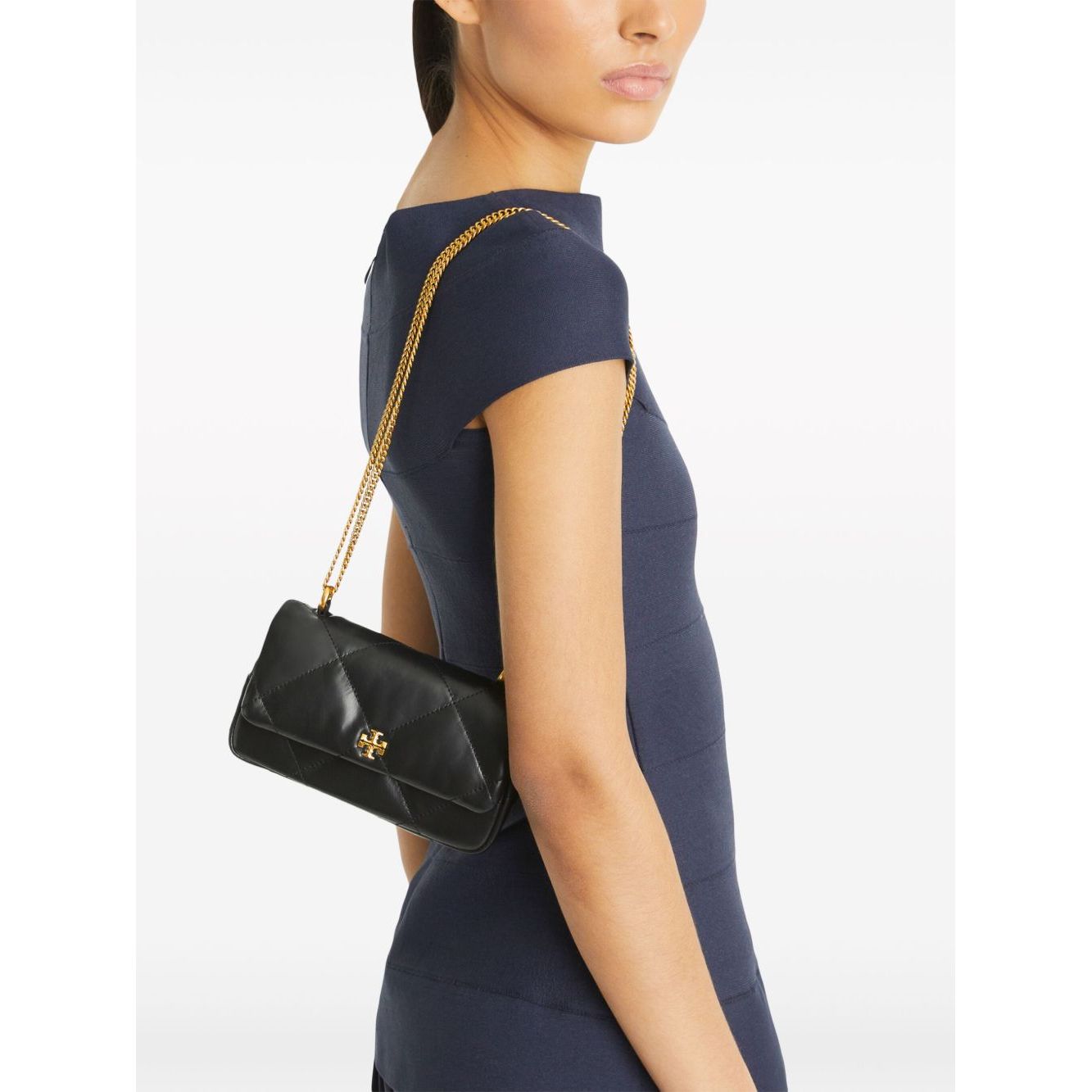 Tory Burch Kira Diamond mini leather shoulder bag