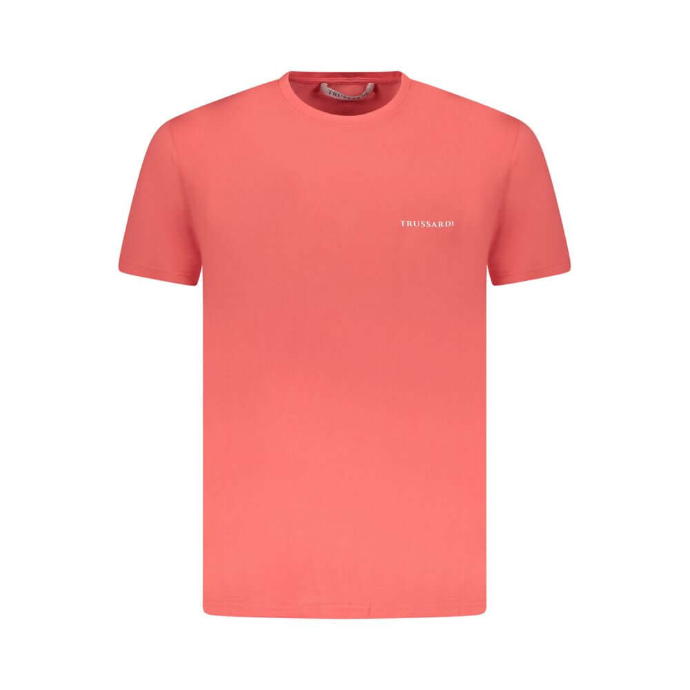 Trussardi Pink Cotton Men T-Shirt