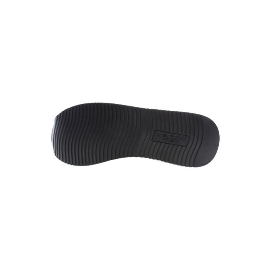 Bottom view of U.S. POLO ASSN. Green Polyester Men Sneaker demonstrating sole design and grip details.