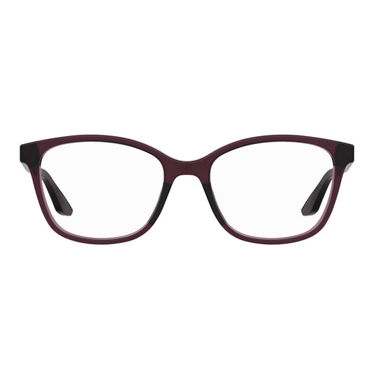 Under Armour Red Acetate Frames for women, model UA5013YKZF217, with dimensions 52/17/135 mm, featuring a stylish red acetate design.