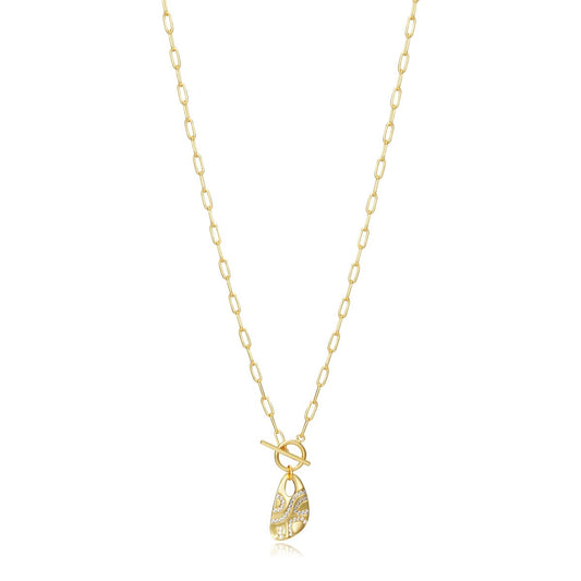 VICEROY JEWELS Mod. 13035C100-36 lady's necklace, gold chain with pendant, quartz analog design, silver 925°, in official packaging.