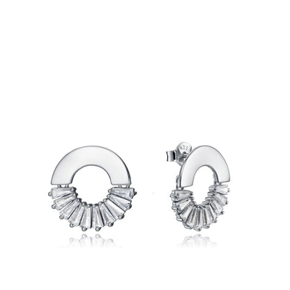 VICEROY JEWELS Mod. 15109E000-38 silver earrings for women, made with Silver 925°, featuring quartz analog design and calendar function, 28mm case
