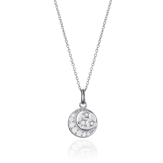 VICEROY JEWELS Mod. 71059C000-30 Lady's silver necklace with star design, quartz movement, 3 ATM water resistance, and official packaging.