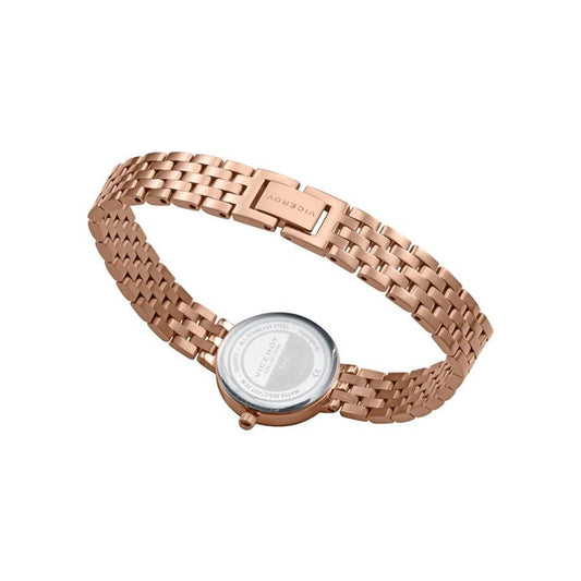 VICEROY Mod. 41148-77 ladies watch with rose gold bracelet, 30mm case, mineral dial, quartz movement, and chronograph features.