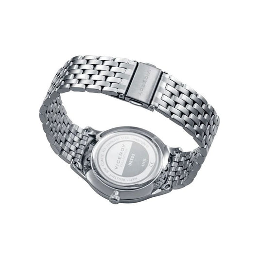 Back view of VICEROY Mod. 42455-83 gent's watch with stainless steel bracelet and quartz movement.