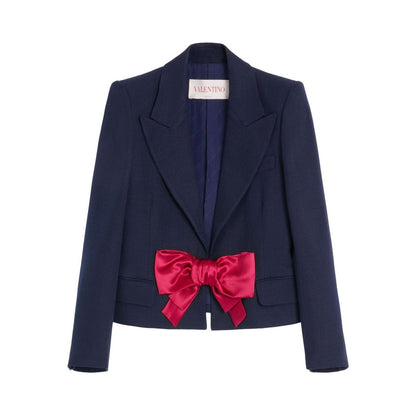 Valentino Bow-detail single-breasted blazer