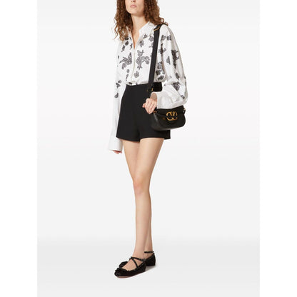 Valentino Garavani Alltime Grainy Calfskin Shoulder Bag