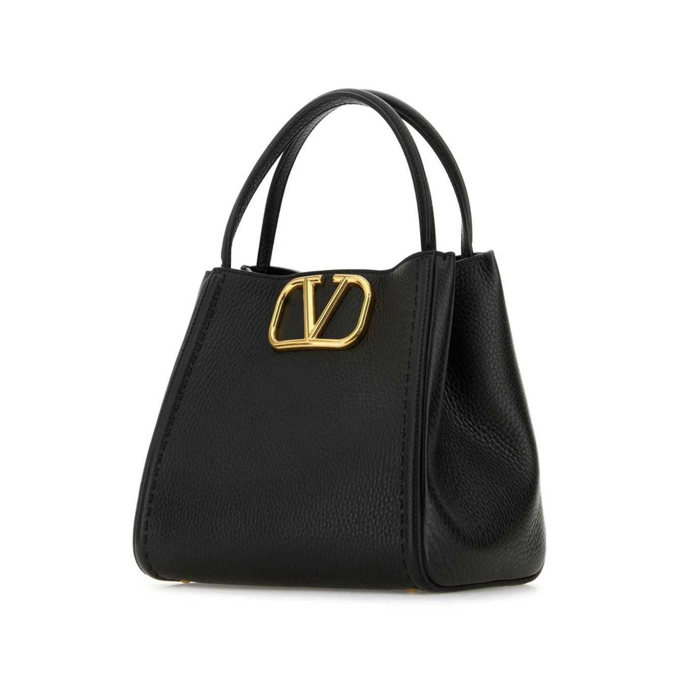 Front view with bag zipped and handles upright.