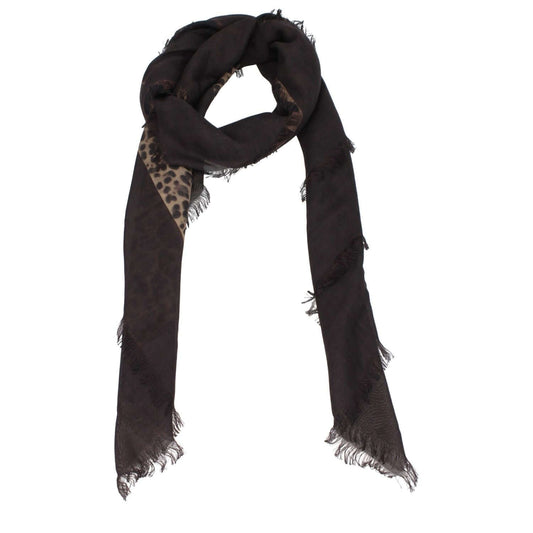 Valentino Garavani Brown Cashmere Foulard