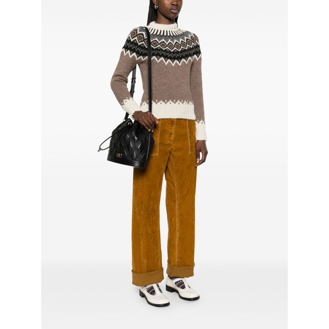 Valentino Garavani Quiltie 67 leather bucket bag Shoulder