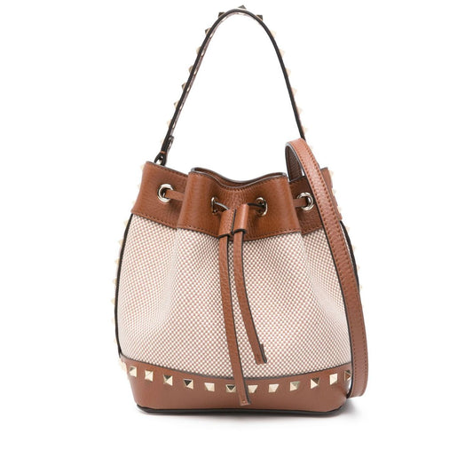Valentino Garavani Rockstud canvas bucket bag Shoulder