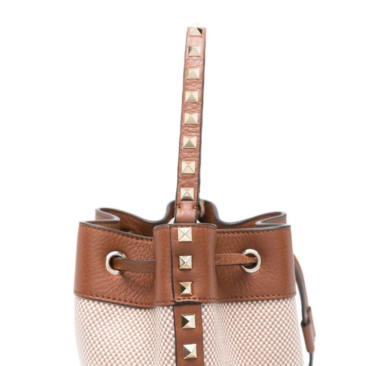 Valentino Garavani Rockstud canvas bucket bag Shoulder