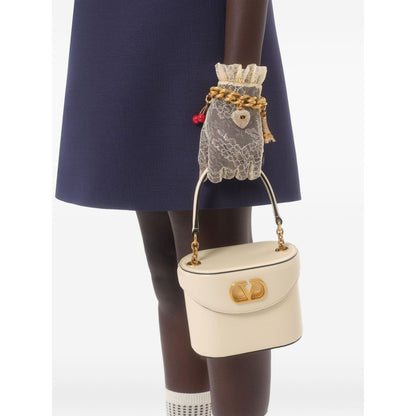 Valentino Short Embroidered Crepe Couture Dress