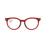Vuarnet Red Acetate Frames for women with flexible pin and Optique Archive VL1514 design, size 50/14/110 mm, elegant and stylish eyewear.