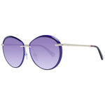 WEB MOD. WE0297 5790W lady sunglasses with purple lenses and silver frame