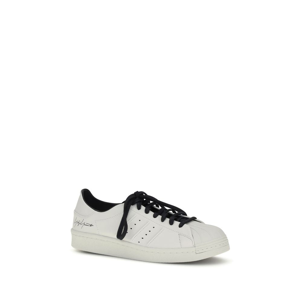 Y-3 White Calf Leather Bos Taurus Low Top Sneakers Y-3