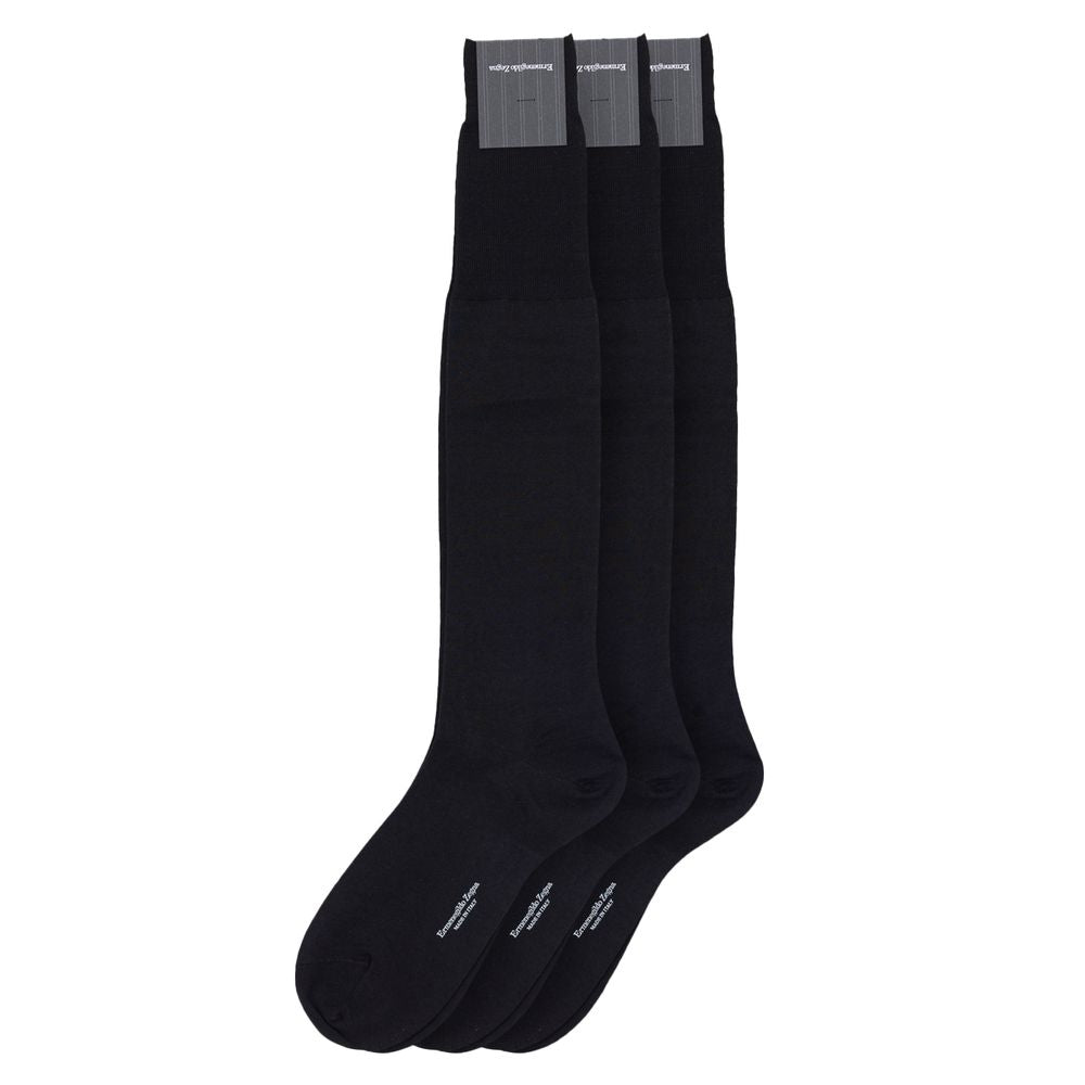ZEGNA Black Wool Socks 1728,39-40,40-41,42-43,43-44,67397976224,Black,Clothing,Men,New with tags,Socks - Underwear - Clothing,Underwear - Clothing,ZEGNA