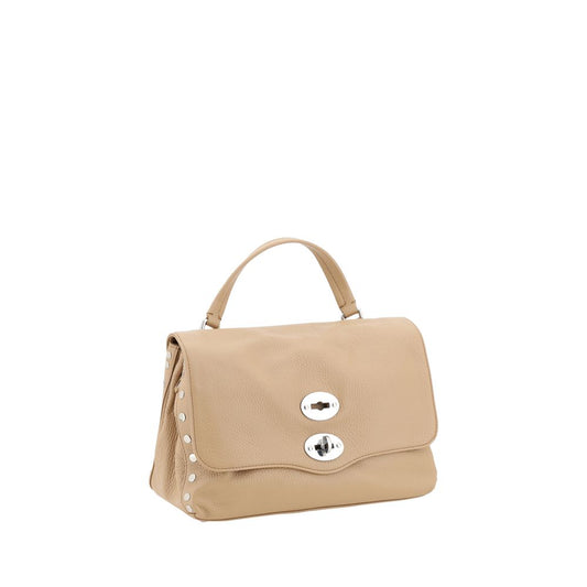 Zanellato Postina Daily Shoulder Bag in soft leather with swivel hook closure and adjustable strap, showcasing elegance and functionality.