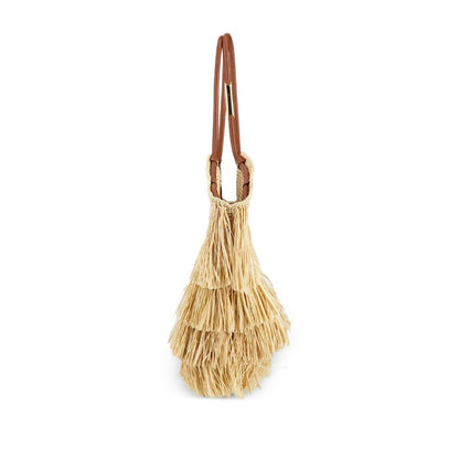 Zimmermann Goldentime medium raffia tote bag