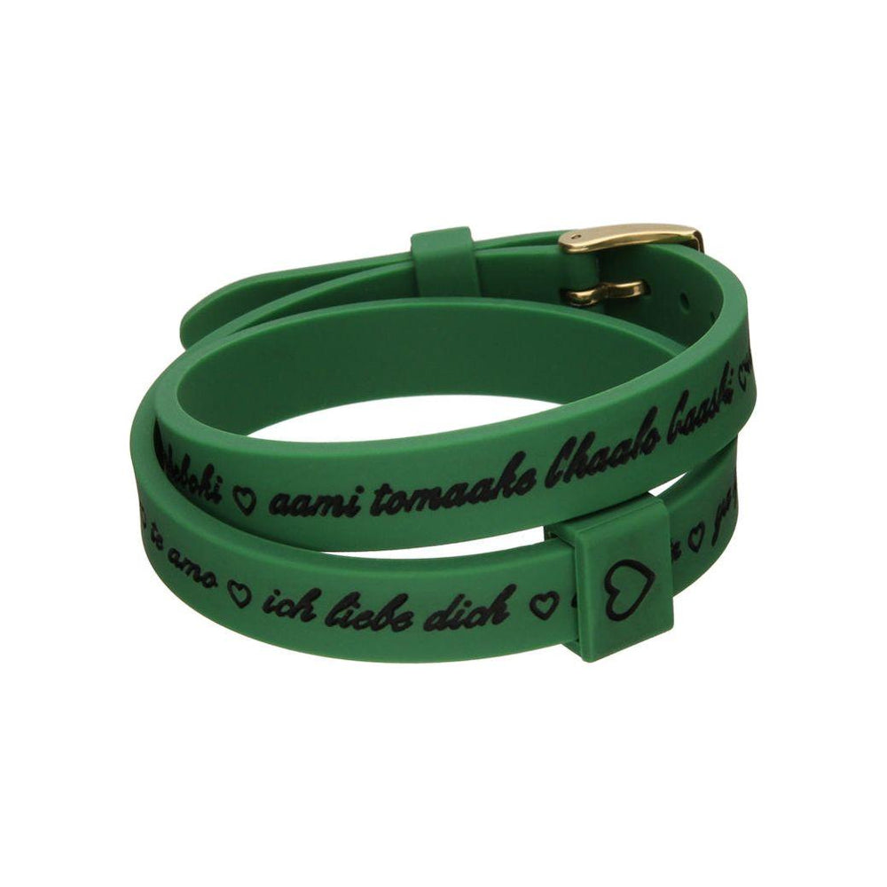 Il MEZZOMETRO Mod. I LOVE YOU GOLD - Bracciale in silicone/silicone bracelet Bracelet